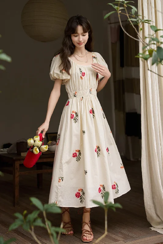 Limited Stock A-line Floral Maxi Dress for Women