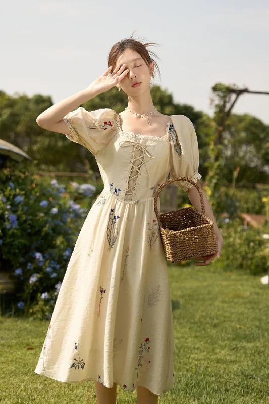 Today’s Deal A-line Floral Maxi Dress for Women