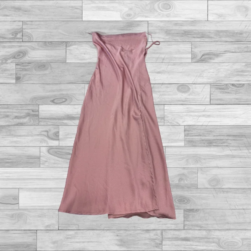 Crazy Savings Dress Casual Midi By Clothes Mentor In Pink, Size: L
