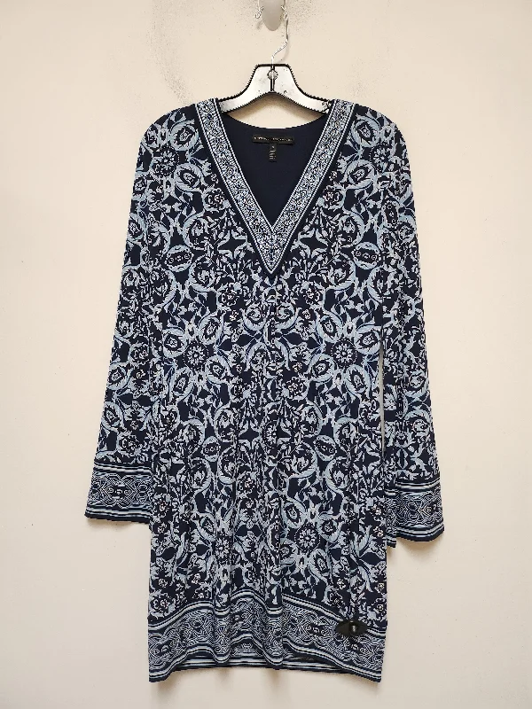 Don’t Miss Out Dress Casual Short By White House Black Market In Blue & White, Size: S