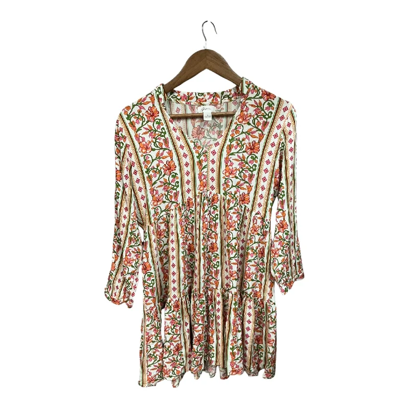 New Deals Dress Casual Short By Japna In Floral Print, Size: S