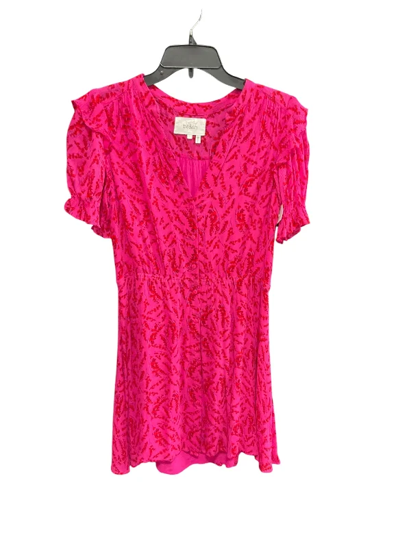 TIME-Limited Offer Dress Casual Midi By Clothes Mentor In Pink & Red, Size: S