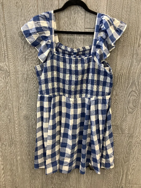 New Markdowns Dress Casual Midi By Old Navy In Plaid Pattern, Size: Xl