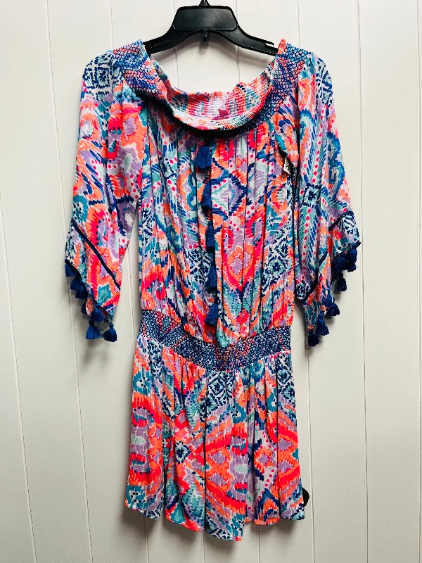 Weekend Flash Sale Dress Casual Short By Lilly Pulitzer In Blue & Purple, Size: S