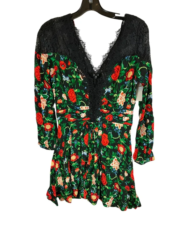 Daily Specials Dress Party Short By Anthropologie In Floral Print, Size: 8