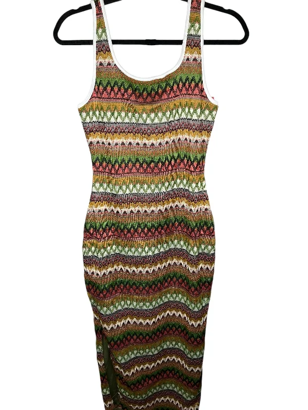 Blowout Deals Dress Casual Midi By Clothes Mentor In Multi-colored, Size: M
