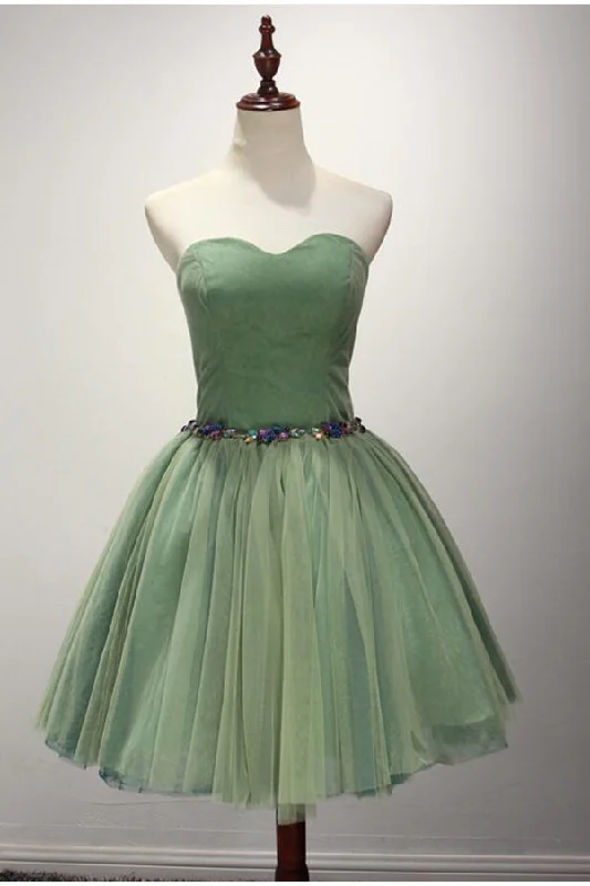 Steals and Deals Cute Sweetheart Neck A-Line Classy Homecoming Dresses