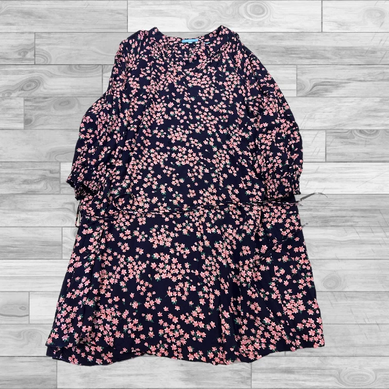 Act Now Dress Casual Short By Draper James In Floral Print, Size: Xxl