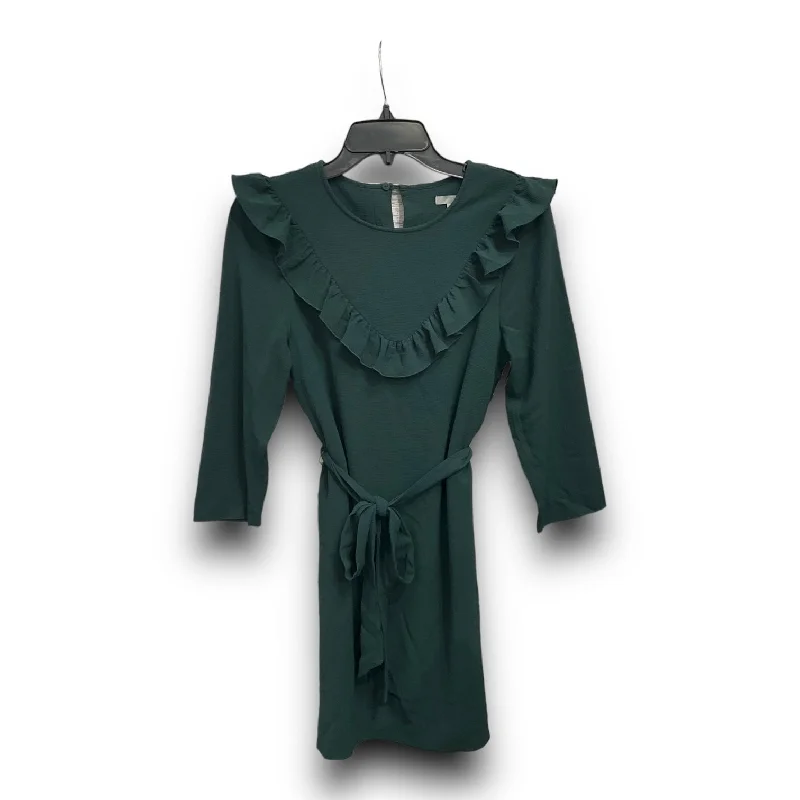 Exclusive Offers Dress Casual Short By H&m In Green, Size: 12