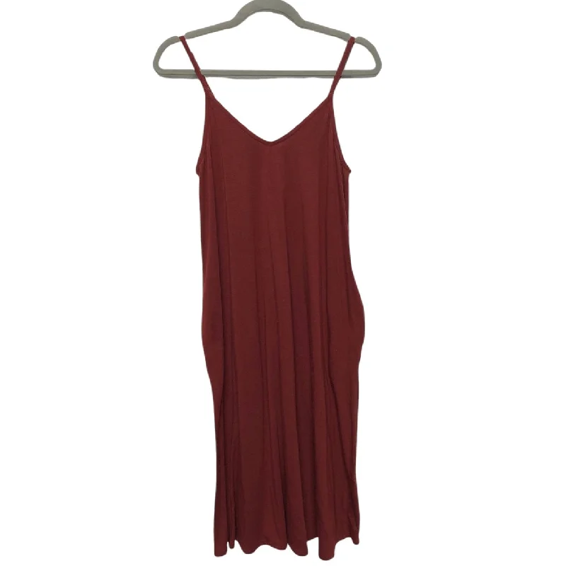 Value Deals Dress Casual Short By Zenana Outfitters In Brown & Red, Size: S
