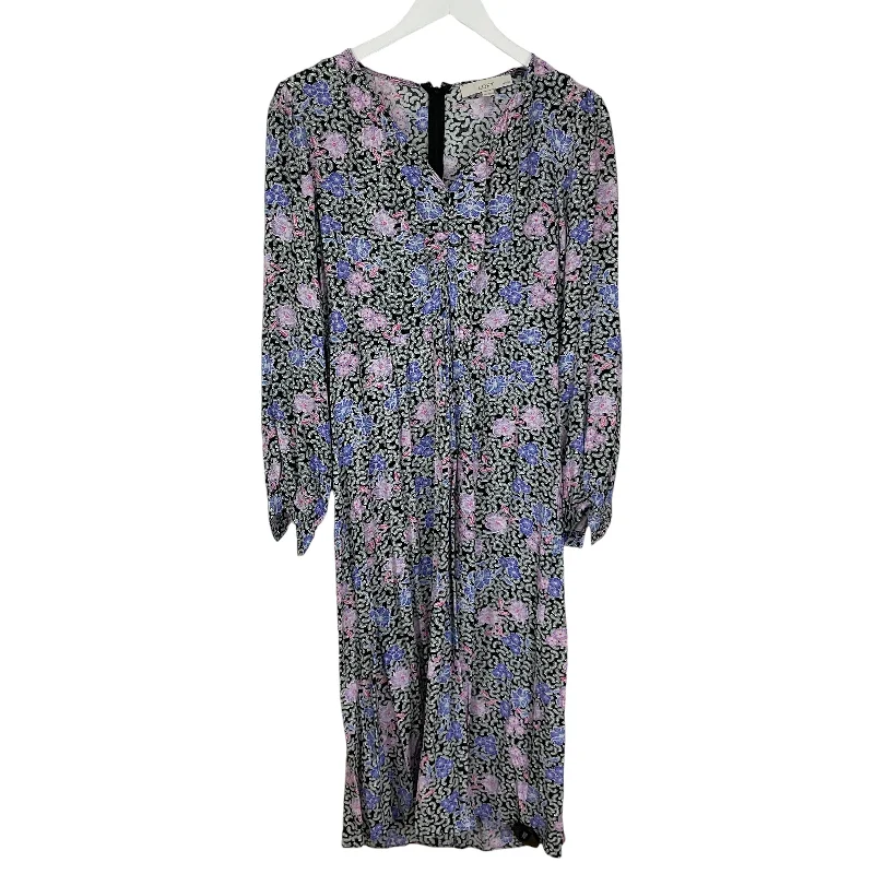 Factory Direct Sale Dress Casual Maxi By Loft In Black & Purple, Size: M