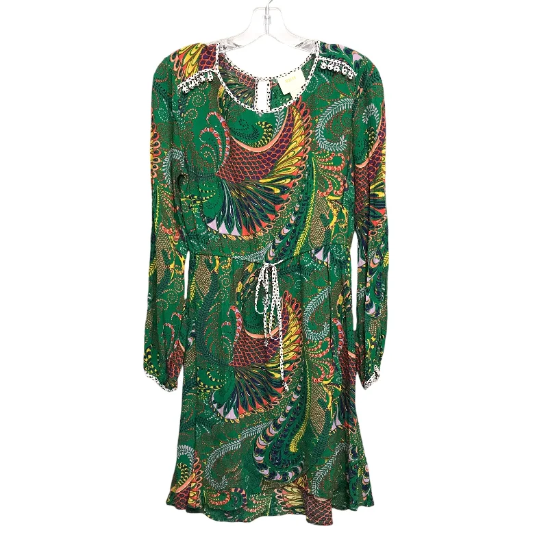Deal Mania Dress Casual Short By Maeve In Green & Yellow, Size:S