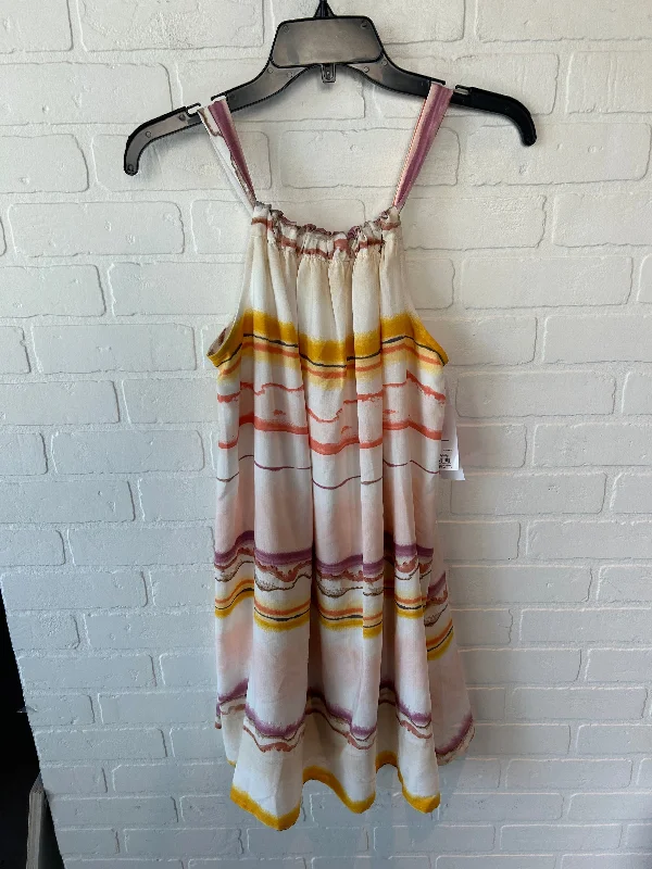 Special Price Dress Casual Short By Nine West Apparel In Cream & Yellow, Size: L