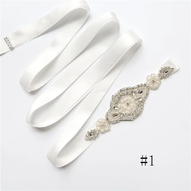 Shop and Save Handmade Crystal Sashes Wedding Dress Accssories Prom Dress Belt A03