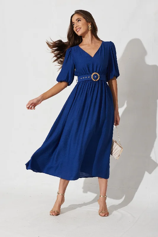 Today Only Barletta Midi Dress In Navy