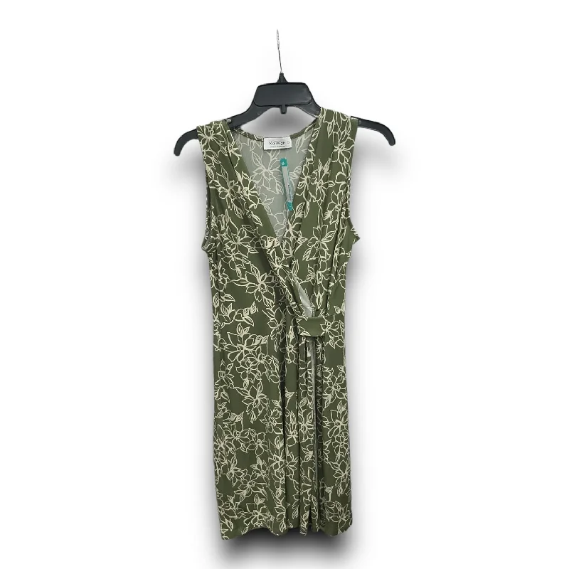 Act Fast Dress Casual Midi By Kaleigh In Green, Size: L