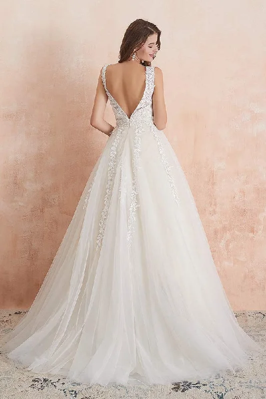 Major Savings New Arrival Ivory Beading Long Princess Prom Dresses With Lace Appliques