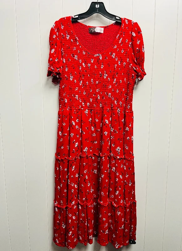 Special Buy Dress Casual Short By PIPER & SCOOT In Red, Size: Xxl