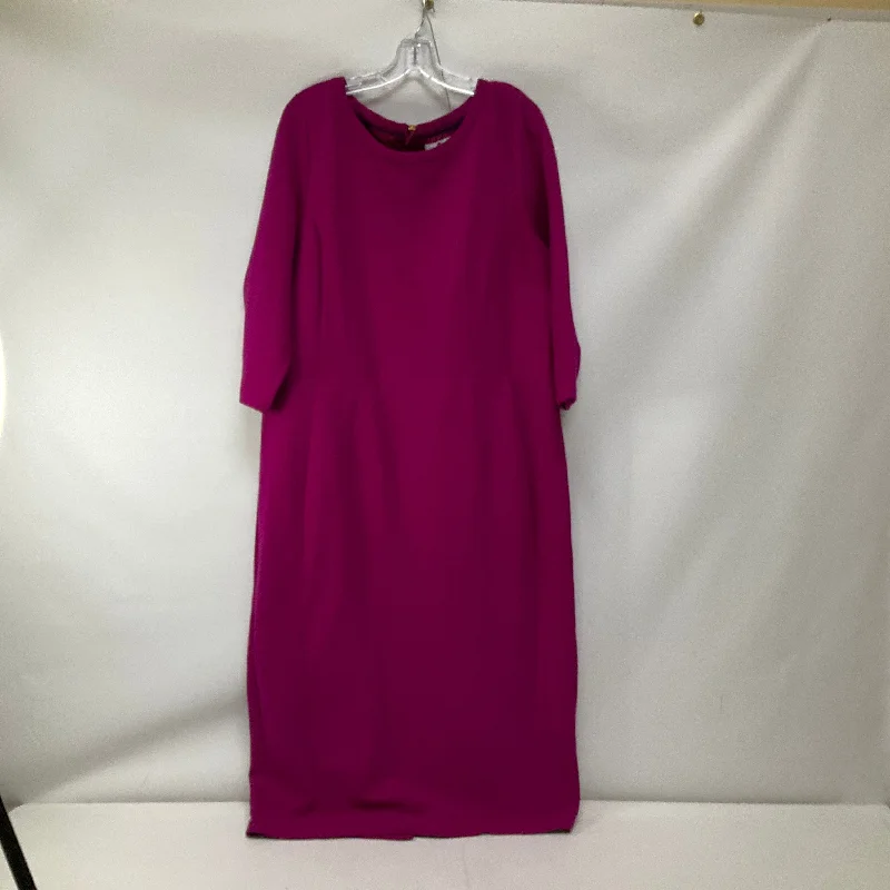 Overstock Dress Casual Maxi By Boden In Purple, Size: 18