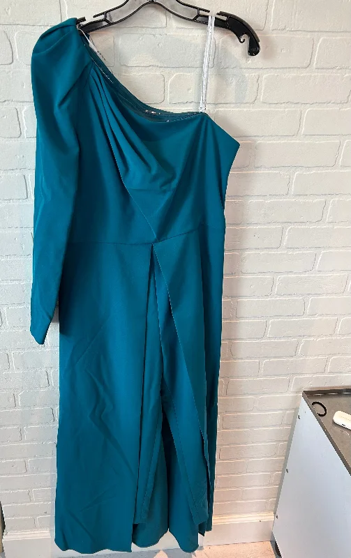 Limited Quantity Dress Party Long By Kay Unger In Teal, Size: Xl
