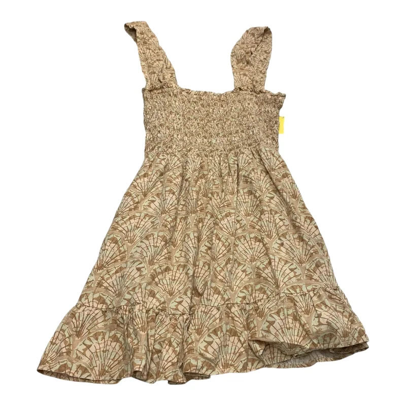 Shop and Save Dress Casual Short By Madewell In Brown & Pink, Size: L