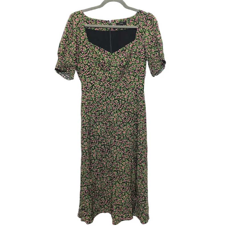 Huge Savings Dress Casual Midi By J. Crew In Green & Pink, Size: 2