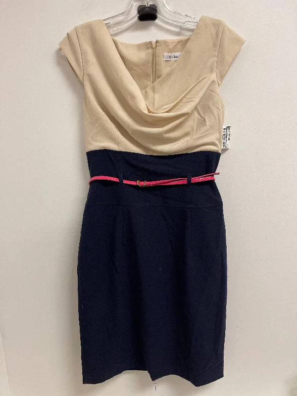 Online Specials Dress Casual Midi By Calvin Klein In Cream, Size: S