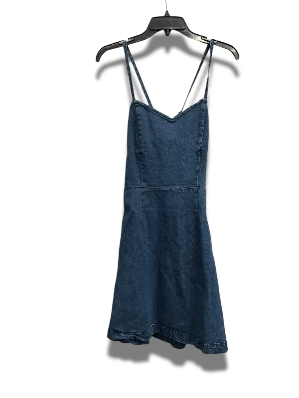 Price Smash Dress Casual Short By Paper Crane In Blue Denim, Size: M
