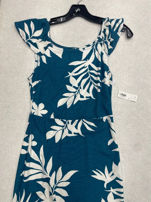 Lowest Price Dress Casual Midi By Old Navy In Blue White, Size: Xs