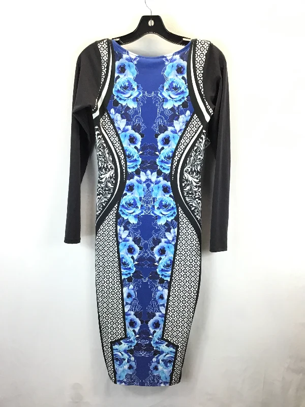 Act Fast Dress Casual Midi By Asos In Blue, Size: 4