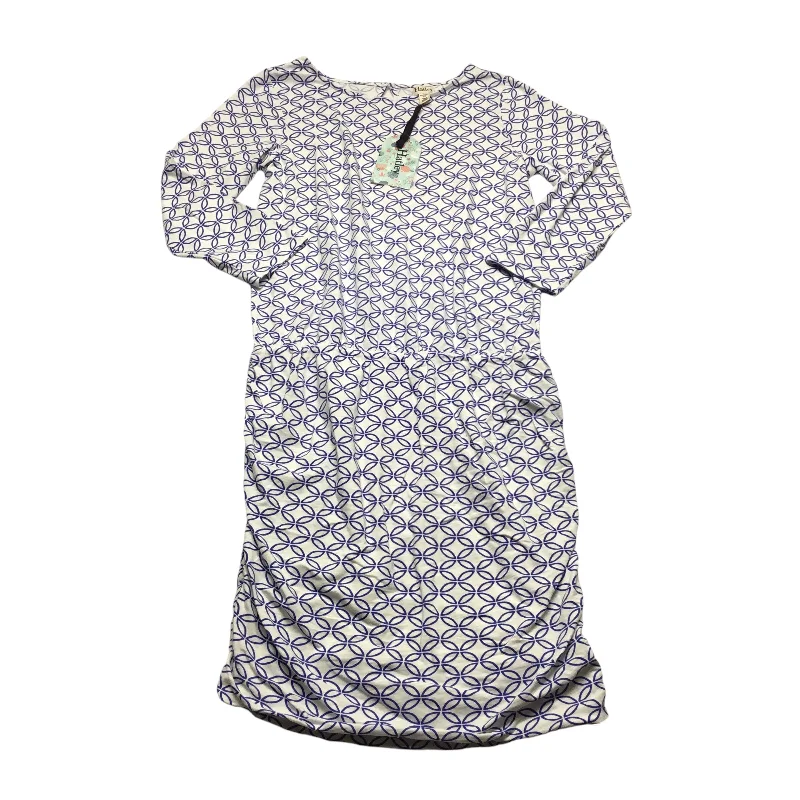 Discount Mania Dress Casual Midi By Hatley In Blue & White, Size: S
