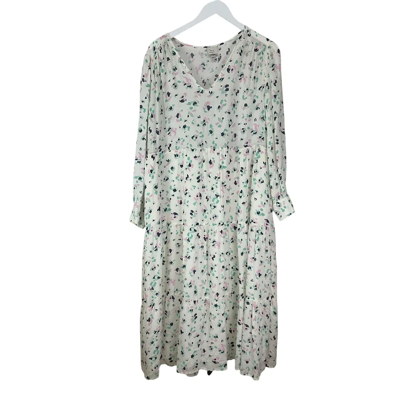 Stock Clearance Dress Casual Maxi By A New Day In White, Size: M