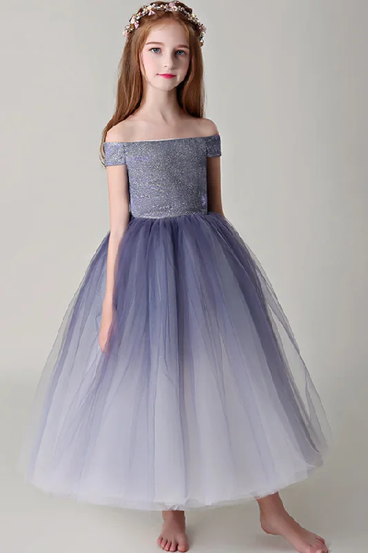 Deal of the Day Chic Off The Shoulder Sleeveless Tulle Sequins Floor Length Flower Girl Dresses Deal of the Day Chic Off The Shoulder Sleeveless Tulle Sequins Floor Length Flower Girl Dresses