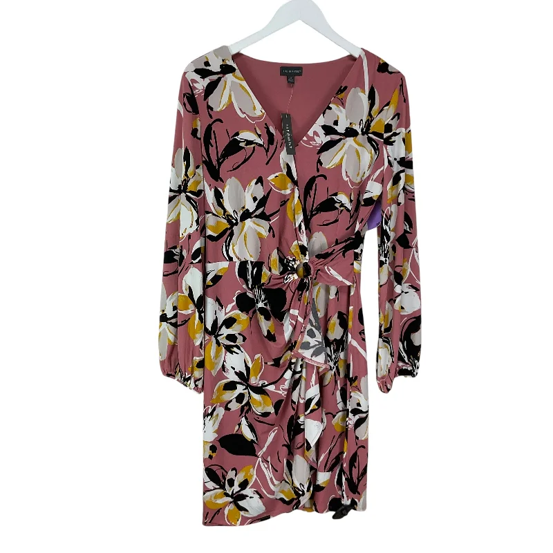 Final Clearance Dress Casual Midi By Clothes Mentor In Pink, Size: M