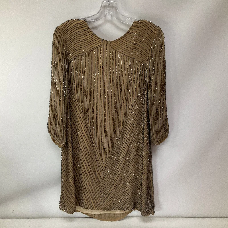 Discount Extravaganza Dress Party Midi By Parker In Gold, Size: M