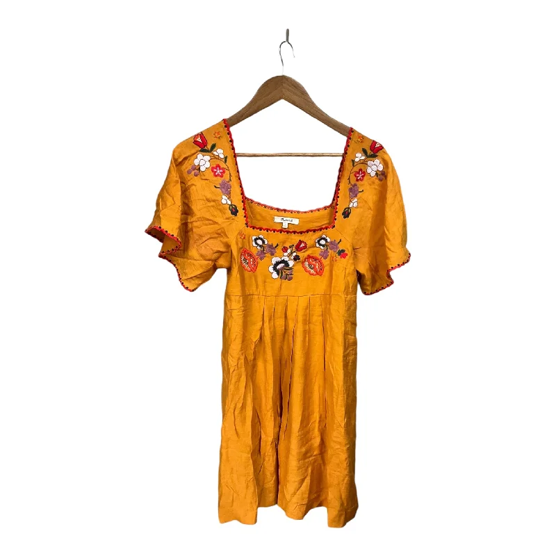 Midnight Madness Dress Casual Short By Madewell In Gold, Size: S