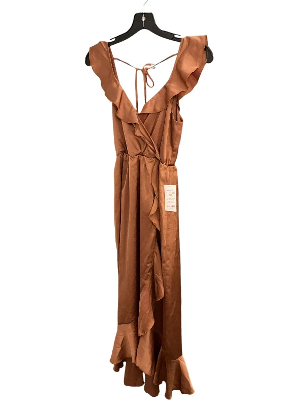 Massive Deals Dress Casual Midi By Show Me Your Mumu In Gold, Size: Xxs