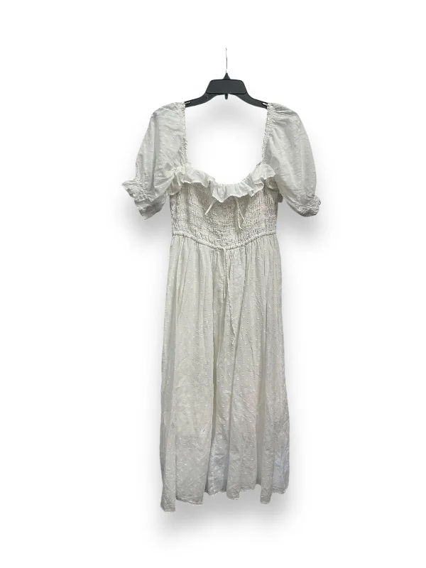 Limited Quantity Dress Casual Midi By Clothes Mentor In White, Size: L