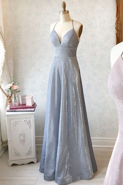 Lowest Prices Unique Spaghetti Straps Long A-line Backless Prom Dresses For Teens