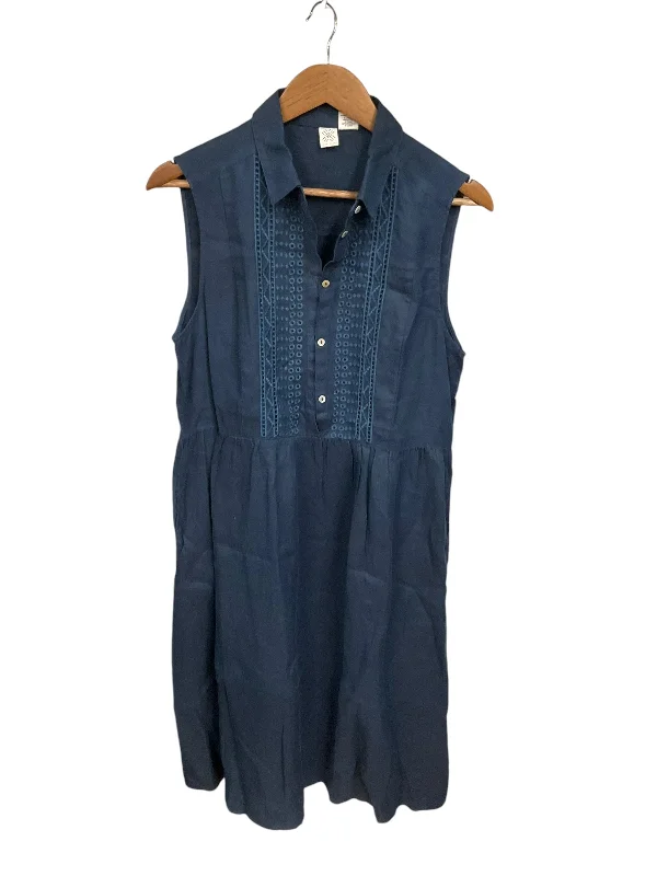 Get It Before It’s Gone Dress Casual Midi By Artisan Ny In Navy, Size: M