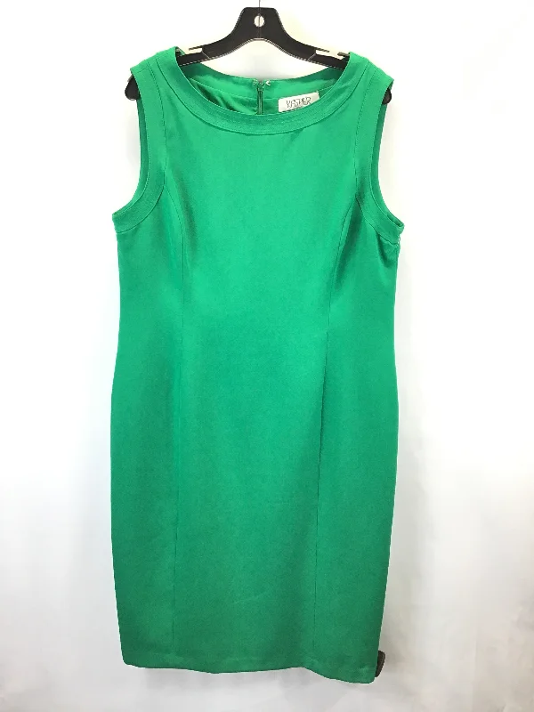 Warehouse Sale Dress Work By Kasper In Green, Size: 16