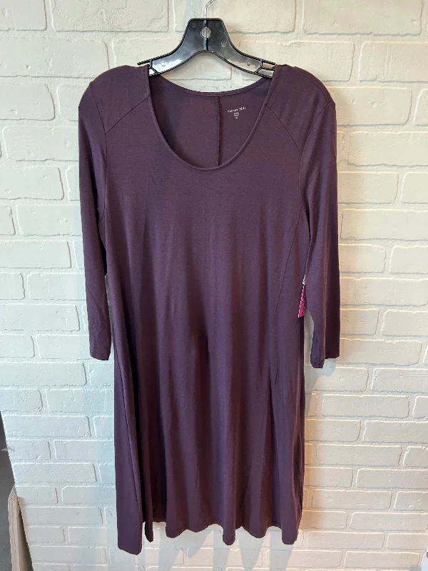 Lowest Price Dress Casual Midi By Garnet Hill In Purple, Size: M
