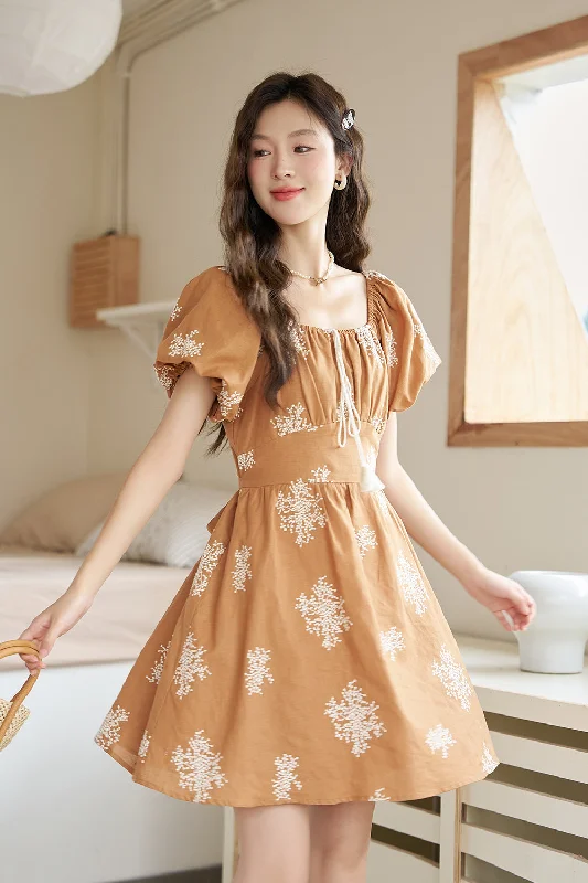 Special Discount A-line Floral Midi Dress for Women