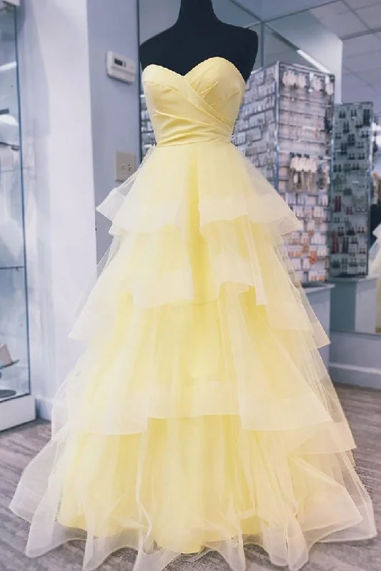 Discount Deals Unique Sweetheart Backless Prom Dresses For Teens Elegant Daffodil Party Dresses Discount Deals Unique Sweetheart Backless Prom Dresses For Teens Elegant Daffodil Party Dresses