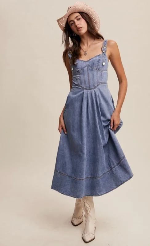 Factory Direct Sale Western Midi Dress