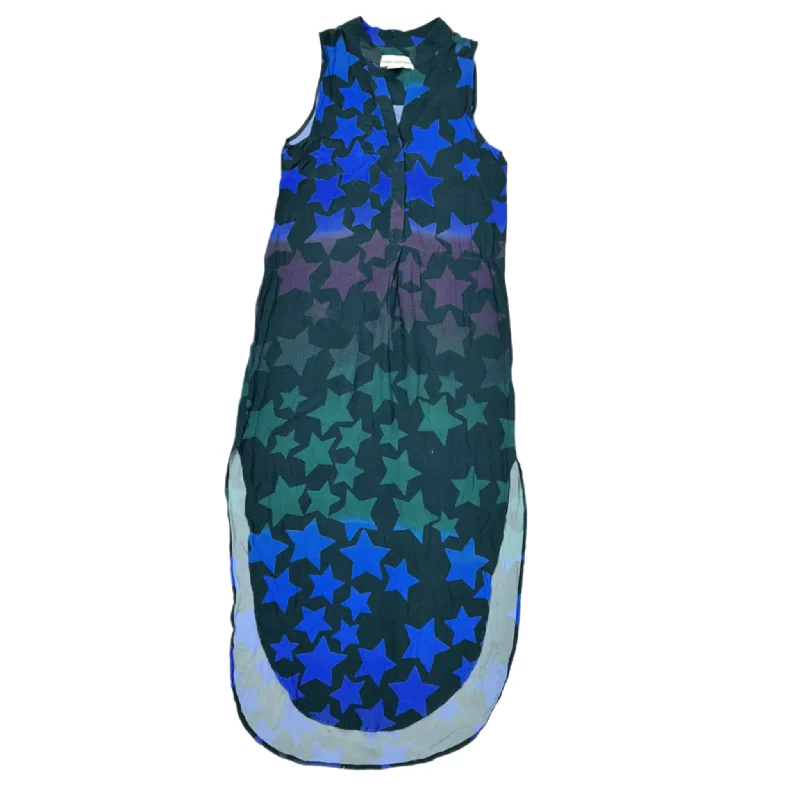Savings Event Dress Casual Midi By Mara Hoffman In Blue & Green, Size: S