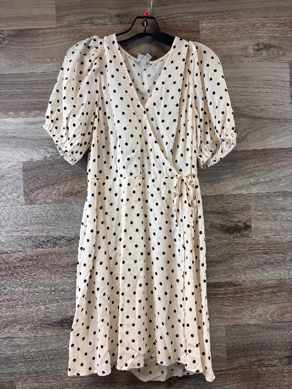 Super Bargain Dress Casual Midi By A New Day In Polkadot Pattern, Size: M