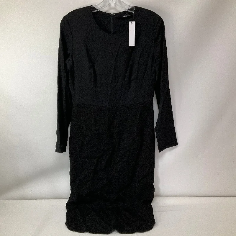 Final Sale Dress Party Midi By Theory In Black, Size: 6