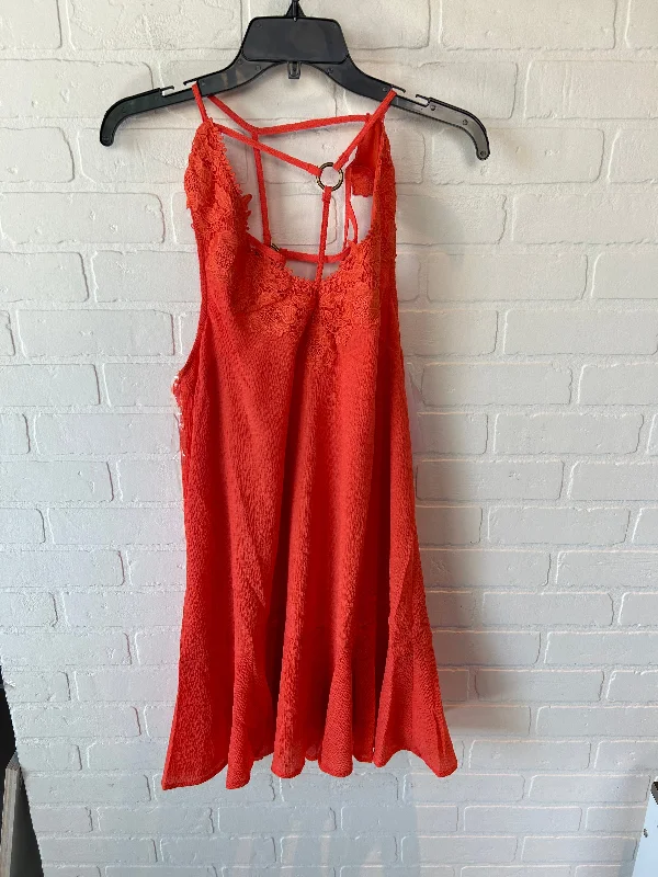 Act Fast Dress Casual Short By Entro In Orange, Size: S