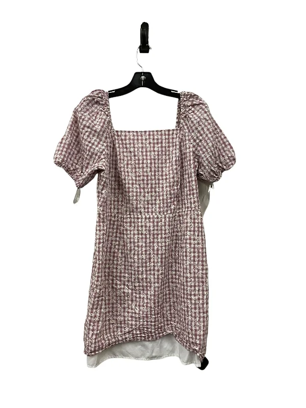 Last Chance Dress Casual Short By Loft In Purple, Size: M